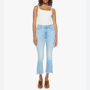 MOTHER Denim The Insider Crop Step Fray Limited Edition Size 31
